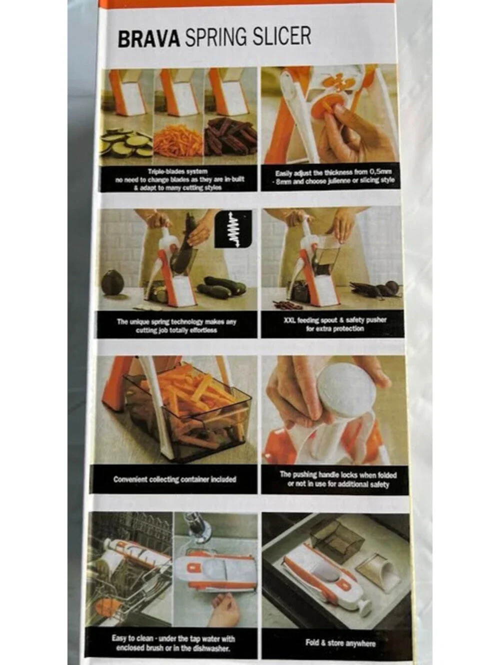 Brava Spring Slicer–Slice, Julienne, Grate & Dice-BRAND NEW AND STILL IN THE BOX